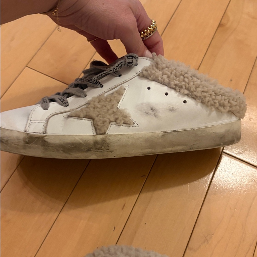 Golden Goose Superstar Sabot Shearling Sneakers / Mules, size 8 / 38 EU - Picture 15 of 16